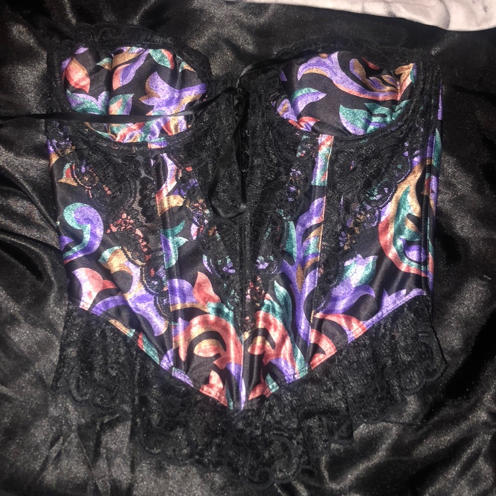 Vintage Lace Up Corset